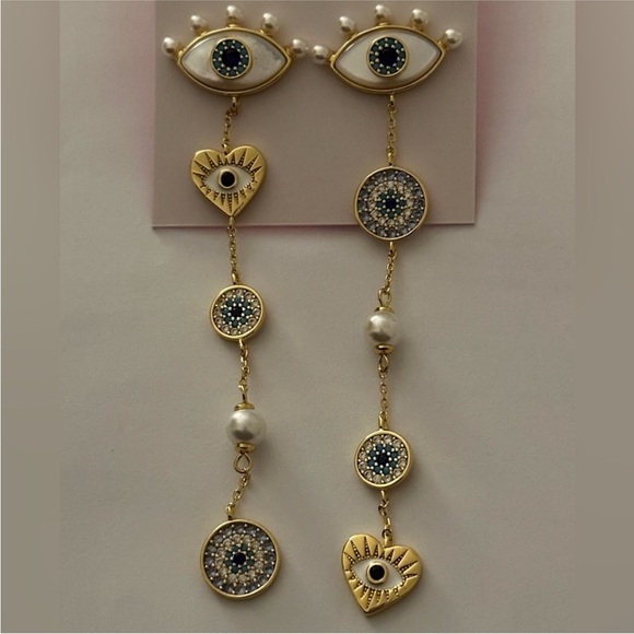 Kate spade gold Evil eye Ring size 8 - Picture 8 of 10